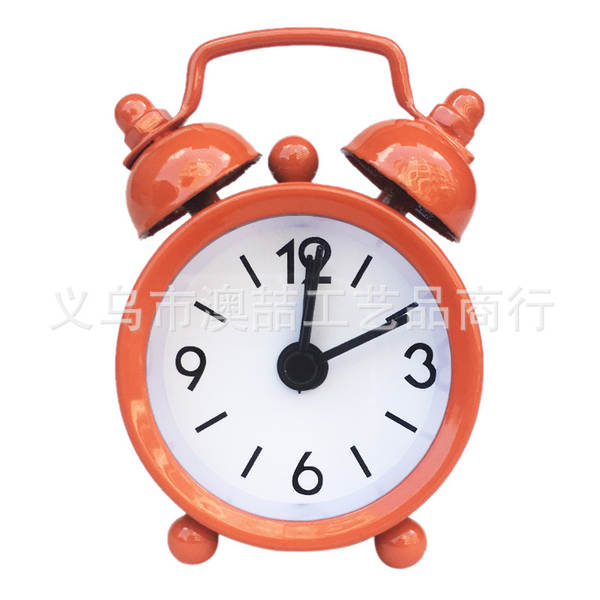 Fabricante atacado 4cm mini-metal pequeno relógio de despertador criativo aluno presente para crianças relógio eletrônico mais logotipo