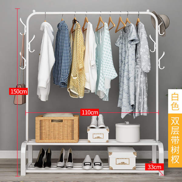Varal de piso monobarra simples para quarto e varanda
