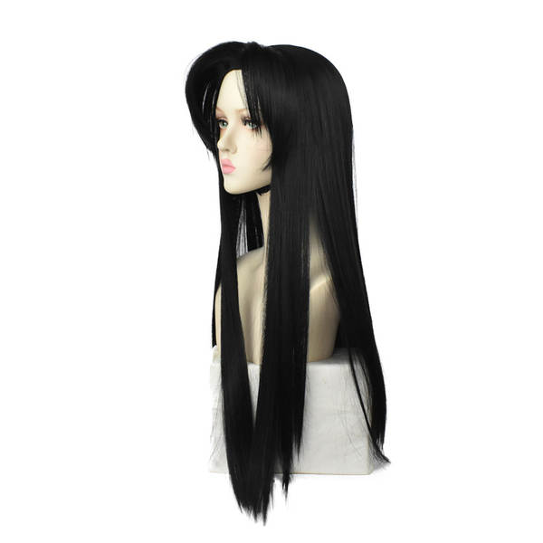 A borboleta Chanel COS cabelos longos Cosplay 85cm preto e quente