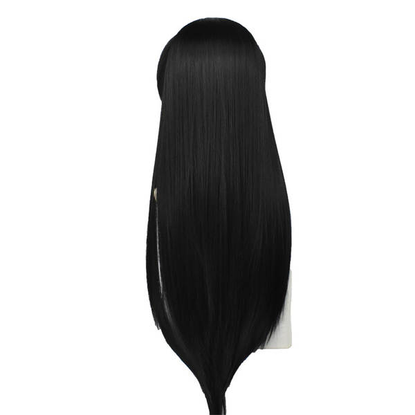 A borboleta Chanel COS cabelos longos Cosplay 85cm preto e quente