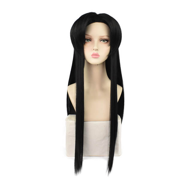 A borboleta Chanel COS cabelos longos Cosplay 85cm preto e quente