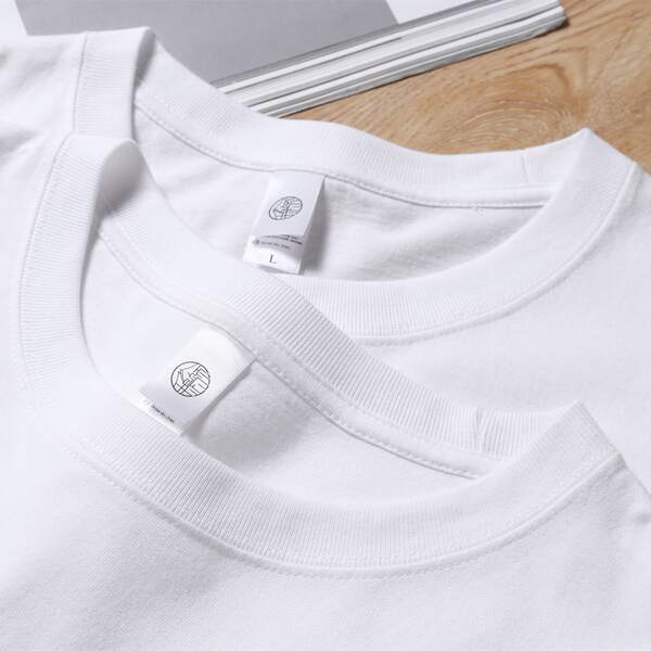 210g peso pesado algodão puro pulseira curta t-shirt masculino e feminino puro solto verão branco homem t-shirt pulseira branca