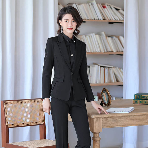 XN932 Roupa Negra Mulher Venda Profissional Roupa de Trabalho 2024 Primeira Primavera Novo vestido de vestido feminino