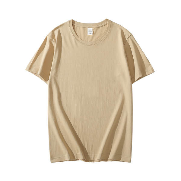 T-shirt de algodão curto de 200 gramas de madeira pura de algodão puro de 20 cores disponível para o fornecimento de camisetas culturais vazias de grande porte