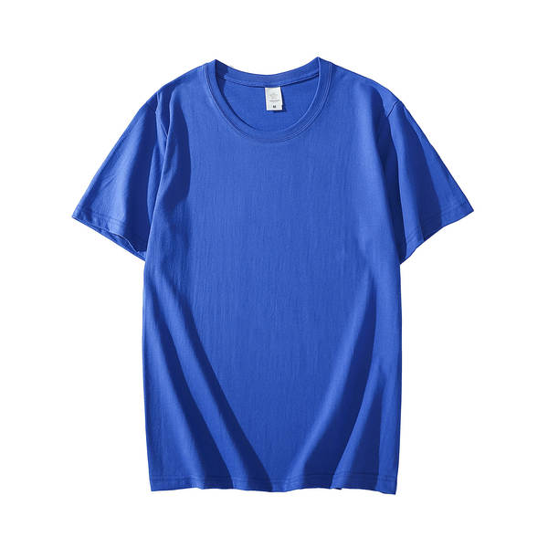 T-shirt de algodão curto de 200 gramas de madeira pura de algodão puro de 20 cores disponível para o fornecimento de camisetas culturais vazias de grande porte