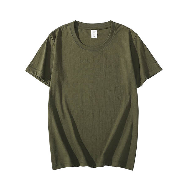 T-shirt de algodão curto de 200 gramas de madeira pura de algodão puro de 20 cores disponível para o fornecimento de camisetas culturais vazias de grande porte