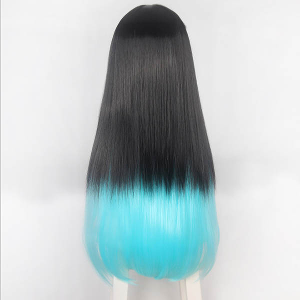 Coloque o cabelo no chão com o cabelo preto duplo.