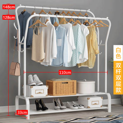 Varal de piso monobarra simples para quarto e varanda
