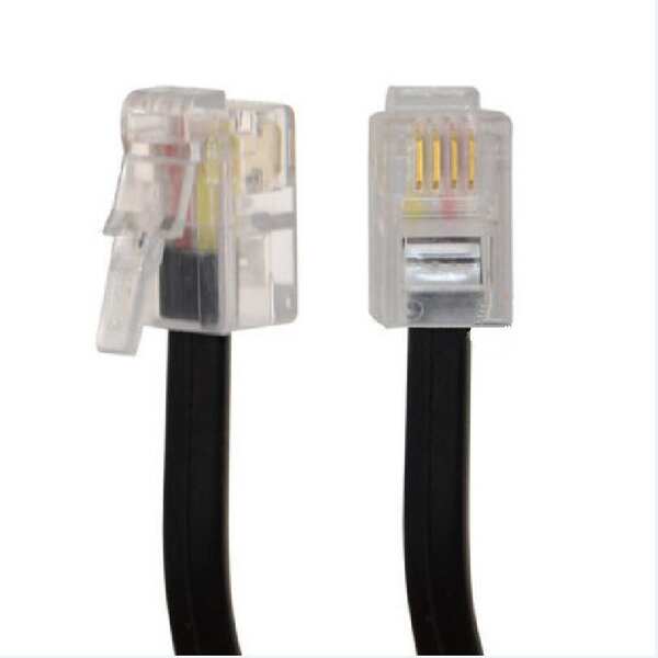 Fio de telefone com conector RJ9