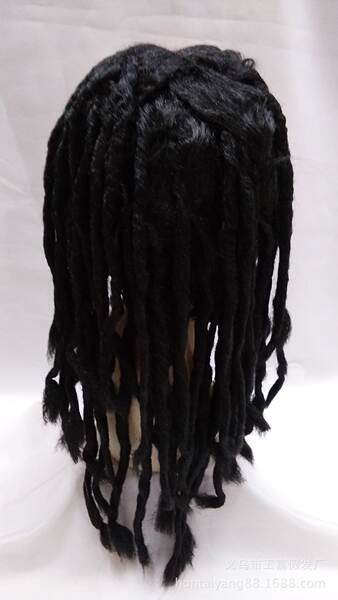 2026 O novo dragão sujo duplo cauda torcida dança de cabelo cosplay castanho africano por atacado