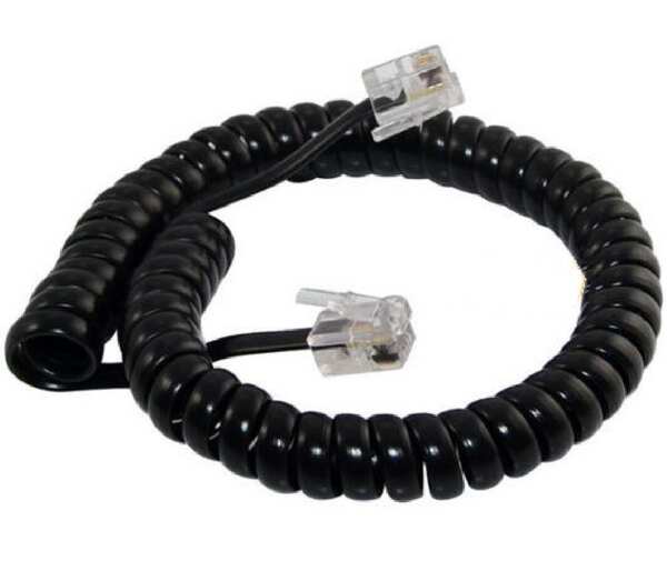 Fio de telefone com conector RJ9