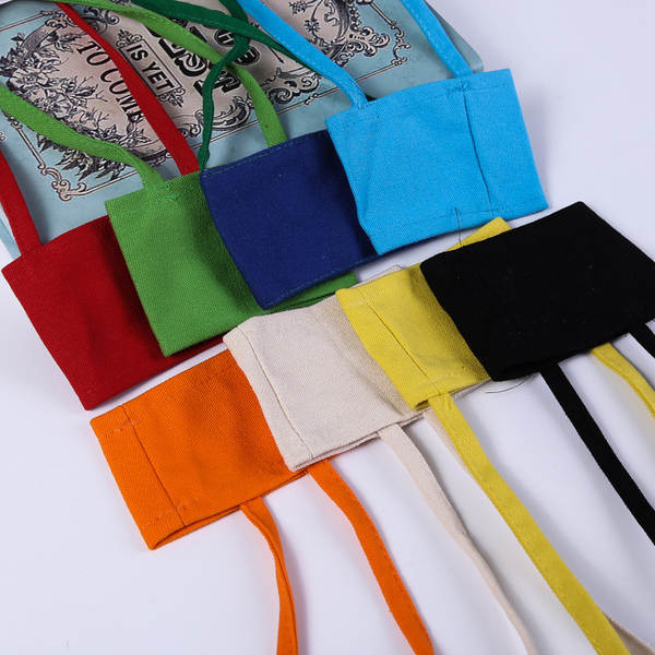 Pequenas sacolas de algodão de alta qualidade, bonitas sacolas de algodão de alta qualidade.