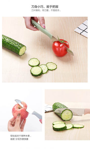 Faca de frutas inox portátil