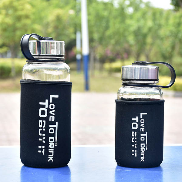 1000ml de vidro de copo espacial portátil de copo de chá portátil de água com copo de copo para estudantes