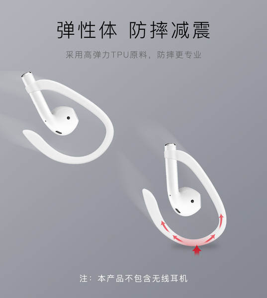 Suporte de orelha protetor para airpods, fone bluetooth sem fio universal, acessório esportivo anti-perda anti-queda