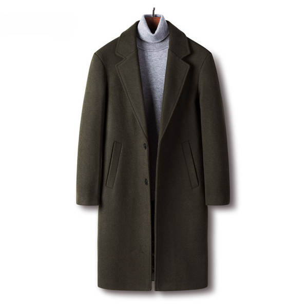Casaco de lã inverno masculino