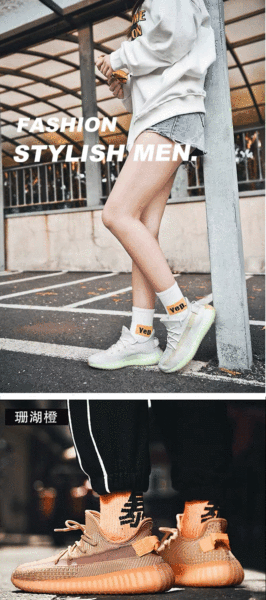 Sapatos de coco 350V2 a céu aberto Anjo azul gelado Sapatos de estimação masculinos de verão Sapatos desportivos