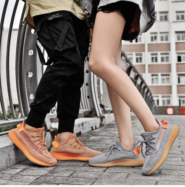 Sapatos de coco 350V2 a céu aberto Anjo azul gelado Sapatos de estimação masculinos de verão Sapatos desportivos