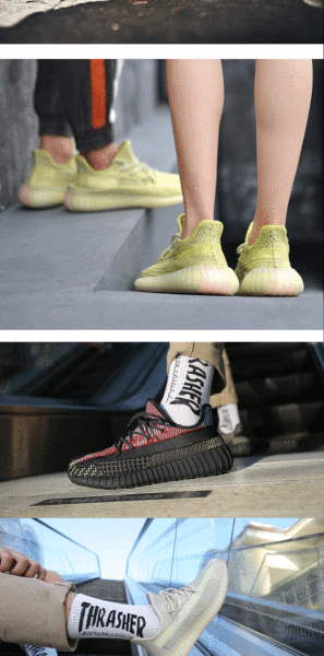 Sapatos de coco 350V2 a céu aberto Anjo azul gelado Sapatos de estimação masculinos de verão Sapatos desportivos