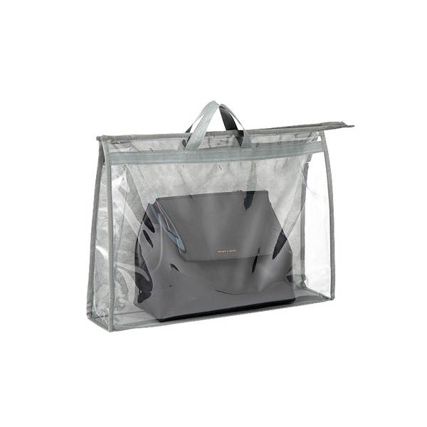 Saco de armazenamento de sacolas de alta capacidade do guarda-roupa suspenso de lixo de armazenamento do saco de armazenamento do PVC visível do saco de poeira