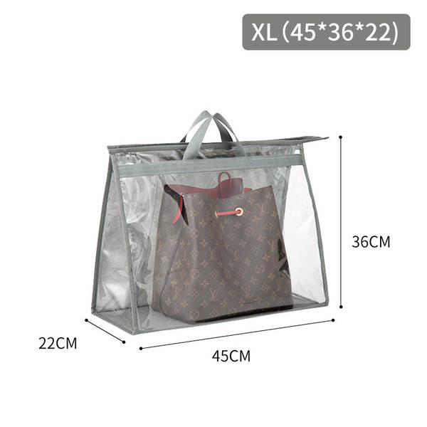 Saco de armazenamento de sacolas de alta capacidade do guarda-roupa suspenso de lixo de armazenamento do saco de armazenamento do PVC visível do saco de poeira