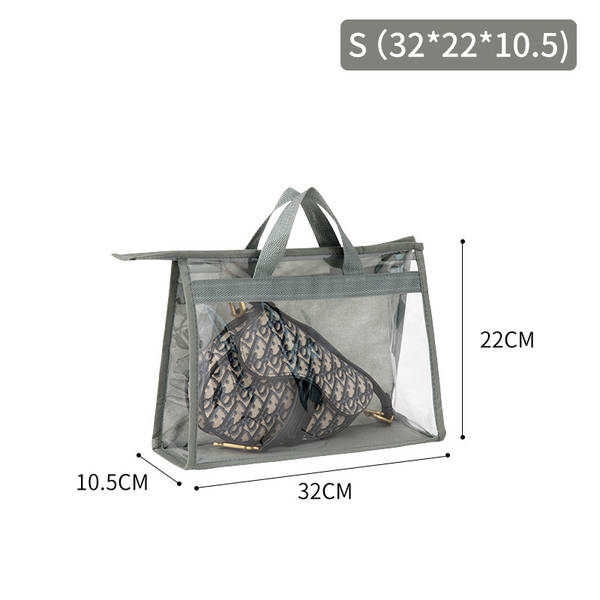 Saco de armazenamento de sacolas de alta capacidade do guarda-roupa suspenso de lixo de armazenamento do saco de armazenamento do PVC visível do saco de poeira