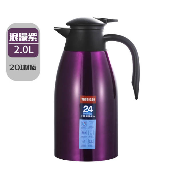 304 tubo de aquecimento de aço inoxidável dupla camada de garrafa de aquecimento a vácuo de grande capacidade tubo de aquecimento de água quente para casa 2L tubo de aquecimento de água transfronteiriço
