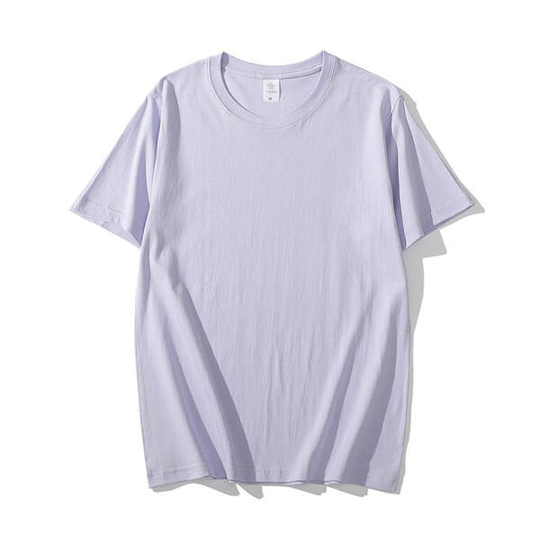 T-shirt de algodão curto de 200 gramas de madeira pura de algodão puro de 20 cores disponível para o fornecimento de camisetas culturais vazias de grande porte