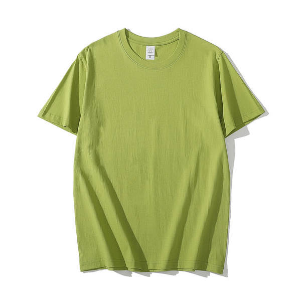 T-shirt de algodão curto de 200 gramas de madeira pura de algodão puro de 20 cores disponível para o fornecimento de camisetas culturais vazias de grande porte