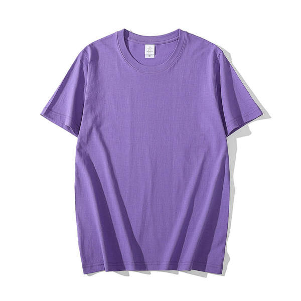 T-shirt de algodão curto de 200 gramas de madeira pura de algodão puro de 20 cores disponível para o fornecimento de camisetas culturais vazias de grande porte