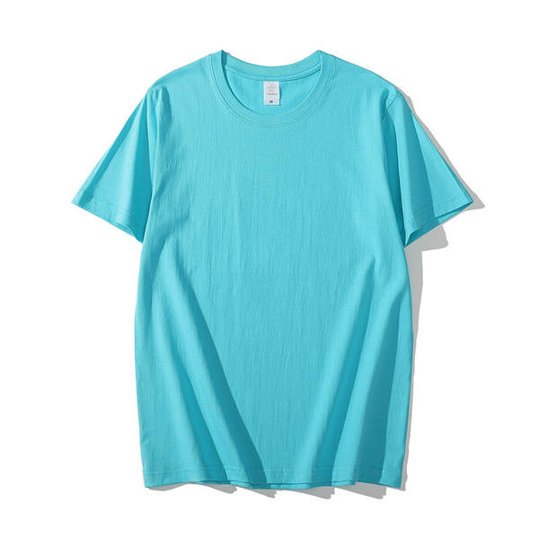 T-shirt de algodão curto de 200 gramas de madeira pura de algodão puro de 20 cores disponível para o fornecimento de camisetas culturais vazias de grande porte