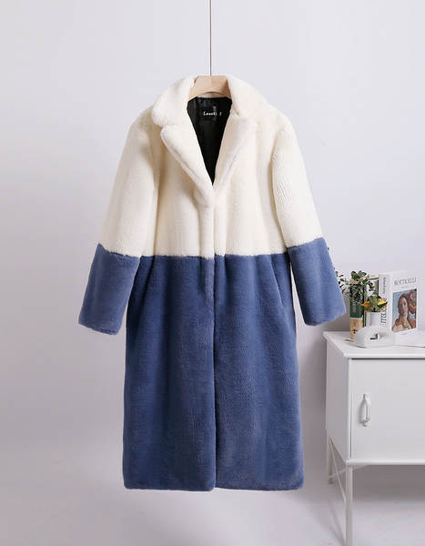 2023 Venda rápida de casacos de couro aumentado tamanho grande tamanho de roupas femininas como casacos de couro de coelho para manter o inverno quente