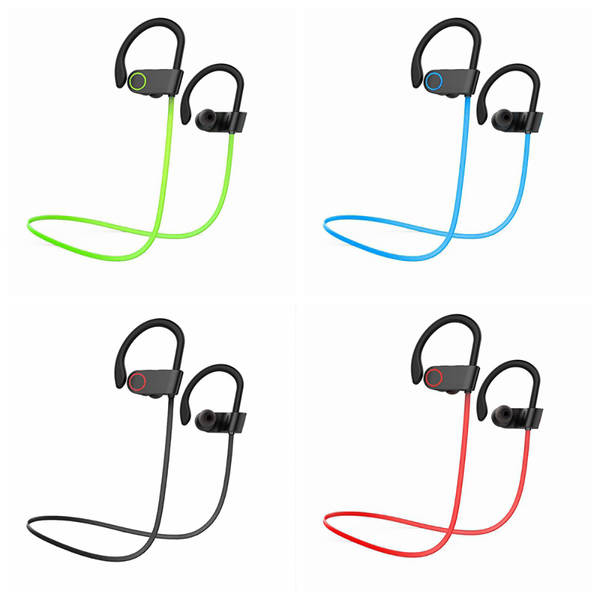 U8 fone de ouvido Bluetooth gancho auricular modelo esportivo longa autonomia compatível Apple entrada auricular headphones