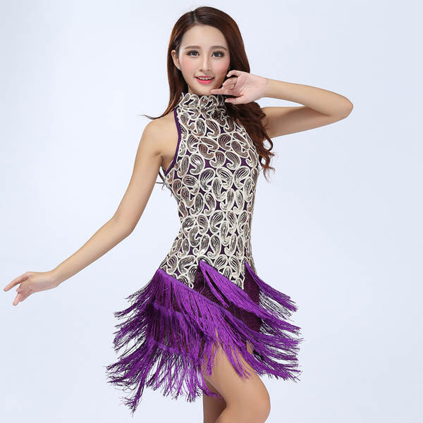 Traje de Dança com Franjas para Palco