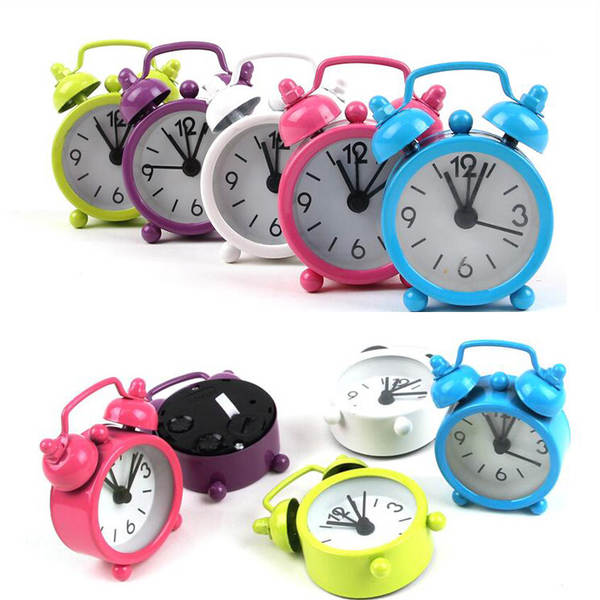 Fabricante atacado 4cm mini-metal pequeno relógio de despertador criativo aluno presente para crianças relógio eletrônico mais logotipo