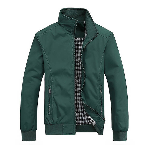 Jaqueta masculina 2025 nova coleção primavera outono casual transfronteiriço estilo coreano piloto aviador com zíper