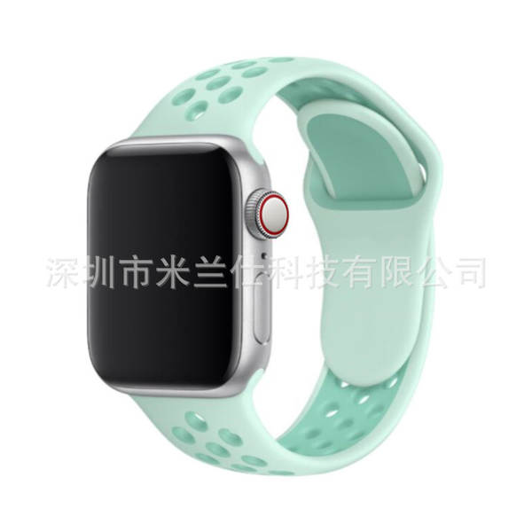 Pulseira esportiva de silicone nike dupla cor S11 compatível com apple iwatch 6 7 8 9 10 SE