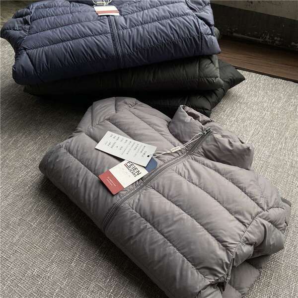 Comércio exterior alemão original de algodão super-leve roupa de algodão grande tamanho masculino outono-inverno leve caldeirão superado