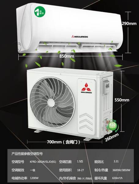 1.5 unidades de nível de eficiência energética de aquecimento de parede de ar condicionado pendurado para casa de aluguer de fábrica de quartos para venda direta para produção transfronteiriça