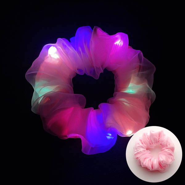 LED brilho do intestino grosso cabelo círculo di luz da noite cabelo brilho da luz da noite cabelo de cabelo da noite cabelo da fronteira cabelo