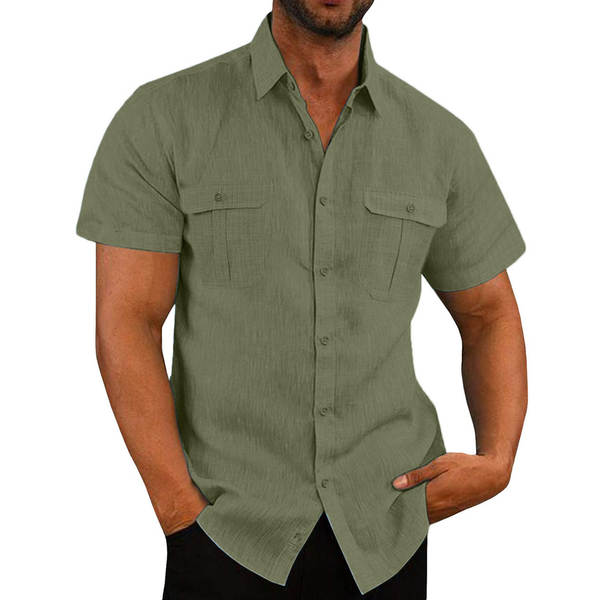 T-shirt masculino de verão de 2025 com mangas curtas e flexíveis 7 cores