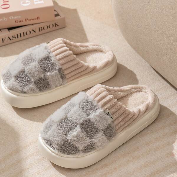 Chinelo de Felpa Quente para Mulher