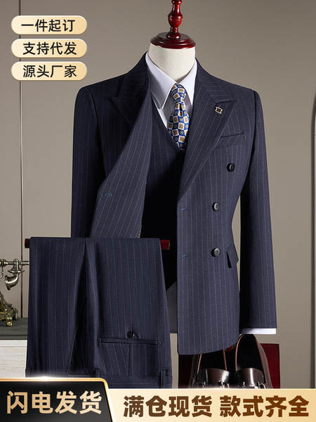 2025 novo homem traje de fita três conjuntos de alta qualidade duplo corte de cabelo de corte de cabelo de negócios de alta qualidade roupa de banho