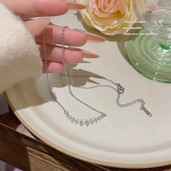 Colar feminino em titânio aço luxo não desbota versátil pendente sofisticado design exclusivo minimalista corrente clavícula acessório importação