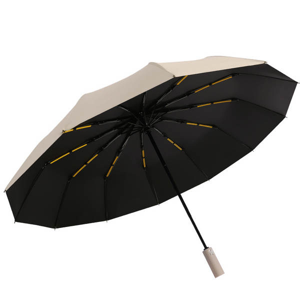 Um guarda-chuva totalmente automático de 24 ossos para homens e mulheres dobrável com um grande protetor solar avançado anti-ultravioleta anúncio por atacado personalizado