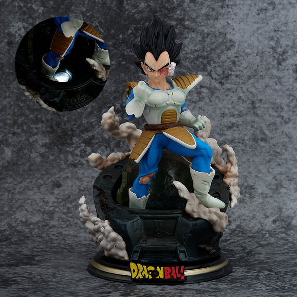 Série Dragon Ball Z T-Rex Vegeta Gohan Célula Trunks figura modelo com luz