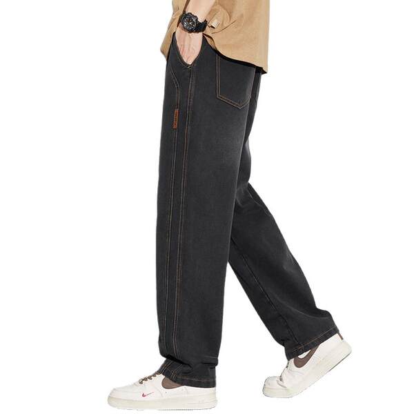 Calça jeans masculina larga e confortável