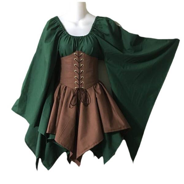 Vestido de longa-metragem feminino do drama medieval do Renascimento