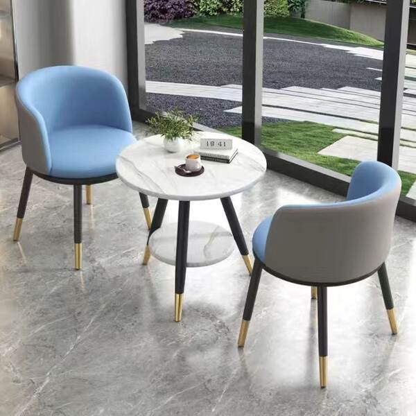 Mesa e cadeiras de varanda casual estilo nórdico moderno simples à moda intercâmbio