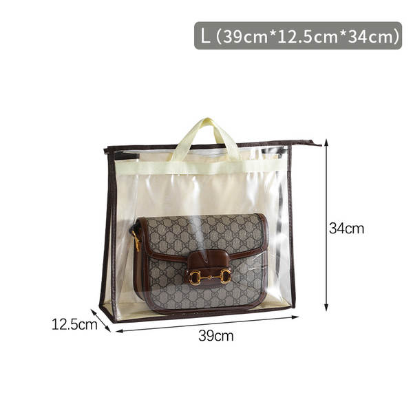 Saco de armazenamento de sacolas de alta capacidade do guarda-roupa suspenso de lixo de armazenamento do saco de armazenamento do PVC visível do saco de poeira